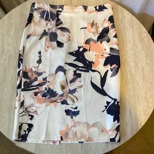 Floral pencil skirt